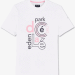 T-shirt en coton avec motif Décalé