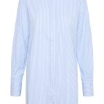 NikkaPW Chemise rayée à manches longues