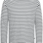 MAjermalong Pull rayé manches longues