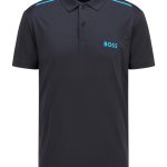 Paddytech Polo avec logos et rayures contrastés