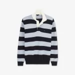 Pull bleu clair à rayures