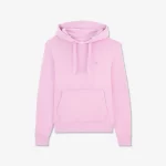 Sweat à capuche rose uni