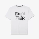 T-shirt manches courtes blanc imprimé Eden Park French Flair