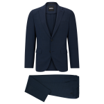 Costume slim fit en tissu stretch performant à micro motif P-HUGE