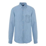 Chemise lin style jeans S-ROAN