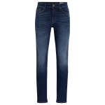 Jean slim fit en denim super stretch bleu foncé DELAWARE