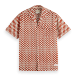 Chemise à manches courtes imprimée à pois