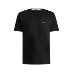 T-shirt en piqué de coton avec dos de col en jacquard Oxford TADDY