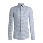 Chemise Slim imprimée en tissu stretch performant P-HANK