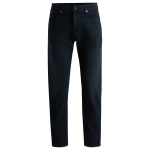 Jean régulier en denim bleu-noir très doux H-RE.MAINE