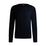 Pull slim fit en laine vierge avec col ras du cou LENO-P