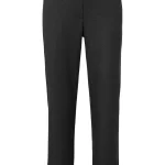 Pantalon avec taille élastique, poches et ourlet retroussé