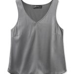 Débardeur en soie à col en V ASTRID