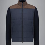 Manteau hybride entièrement zippé en laine Typhoon PLATINUM et Alcantara