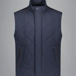 Gilet matelassé Save The Sea en Alcantara avec logo Aileron de requin