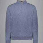 Pull demi-zippé Re-Wool avec étiquette Shark