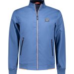 Bomber en coton bleu