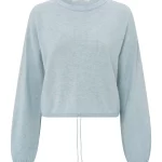 Pull avec ourlet à cordon et coupe ample