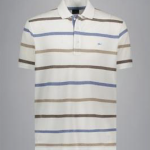 Polo avec badge requin Jaspé en coton piqué