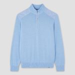 Pull En Coton Frais Avec Détails En Lin Contrastés