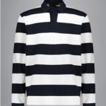 Polo en molleton de coton avec badge lune