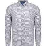 Chemise bleu pale avec motifs