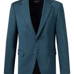 Veston Alzer en laine vierge mélangée teal