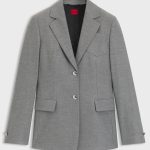 Blazer coupe classique en flanelle stretch mélangée