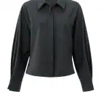 Chemise manches chauve-souris, coutures latérales en biais