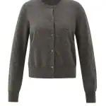 Cardigan maille fine, manches longues et fermeture boutonnée