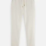 Essentials - Pantalon de jogging en sergé de coton et lin WARREN