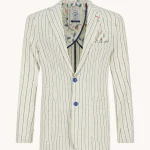 Blazer à rayures structurées