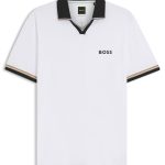 Active Polo Slim Fit avec détails à rayures emblématiques PL_TOC SERVE 2