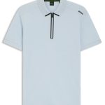 Polo en jacquard gaufré à encolure zippée PL_TERRACE ZIP